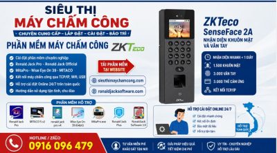 DIch cai phan mem may cham cong ZKTeco SenseFace 2A