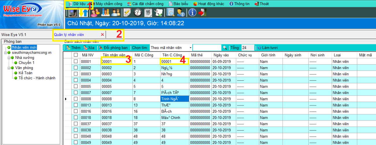 nhan ten nhan vien v5.1