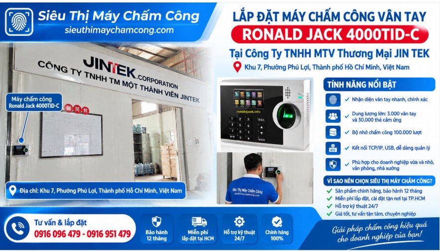 công ty bán máy chấm công tại PHường Phú Lợi, tphcm
