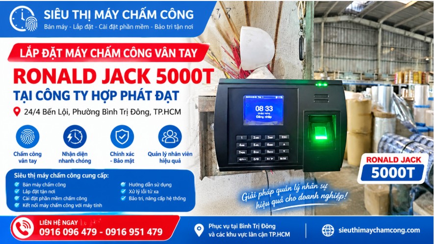 công ty bán máy chấm công tại phường Bình Hưng Hòa